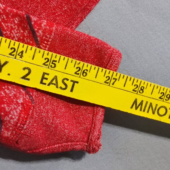 Volcom full zip hoodie women's size M (12) red with black stripes logo patch - Picture 13 of 13